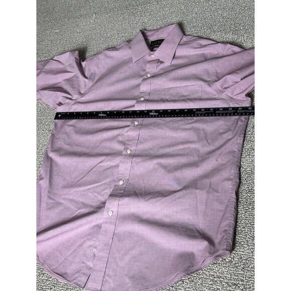 Lauren Ralph Lauren Button Up Men's 16.5 34/35  Pink Classic Fit Non Iron Cotton - Picture 6 of 7